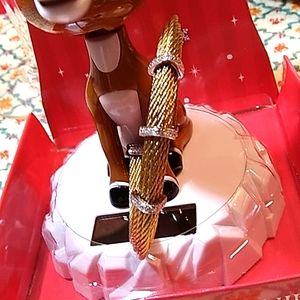 DIAMOND ALOR CABLE CUFF BRACELET